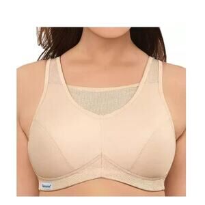 Glamorise Full-Figure No-Bounce Camisole Wireless Sports Bra 1066 Sz 34C